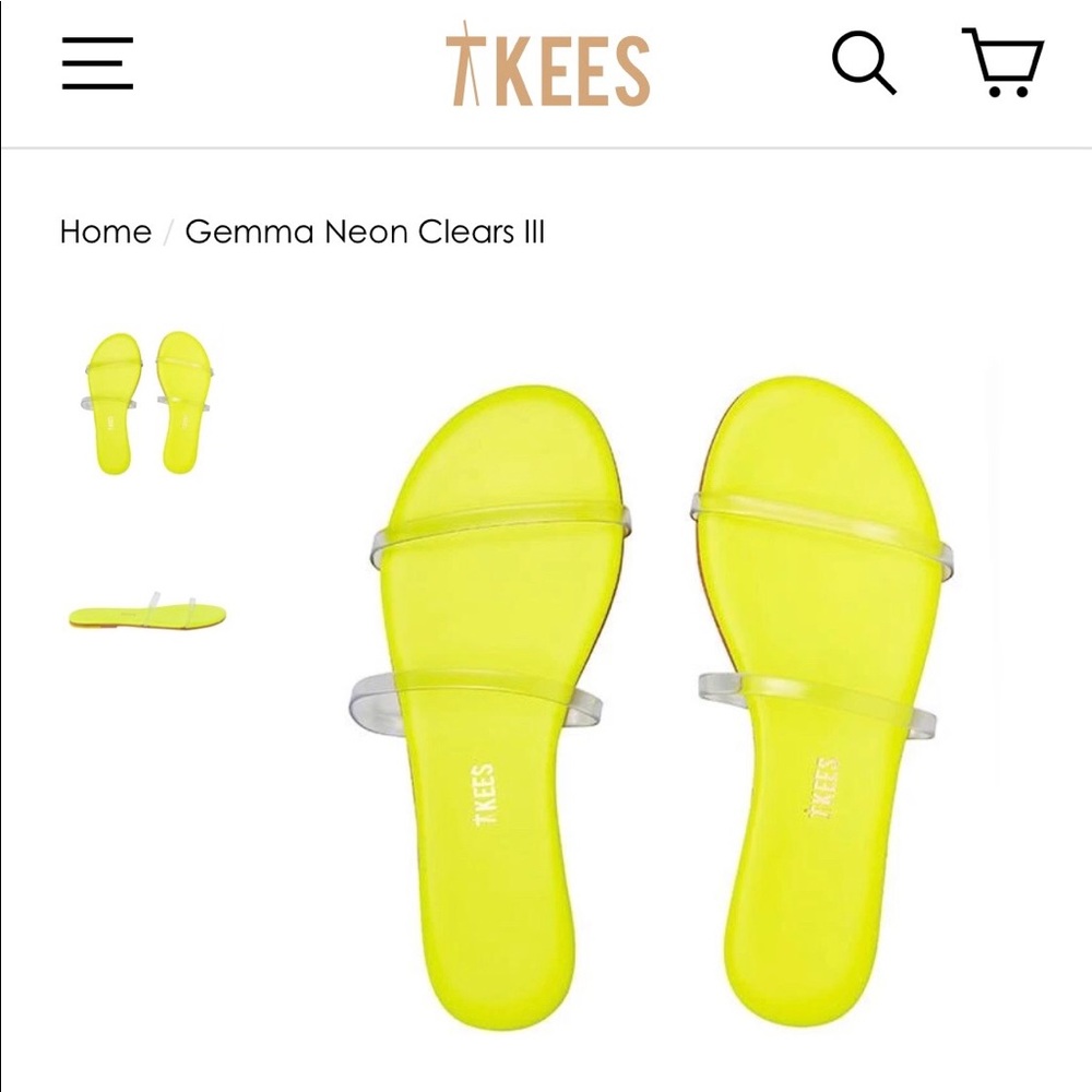 Tkees Neon Yellow Sandals